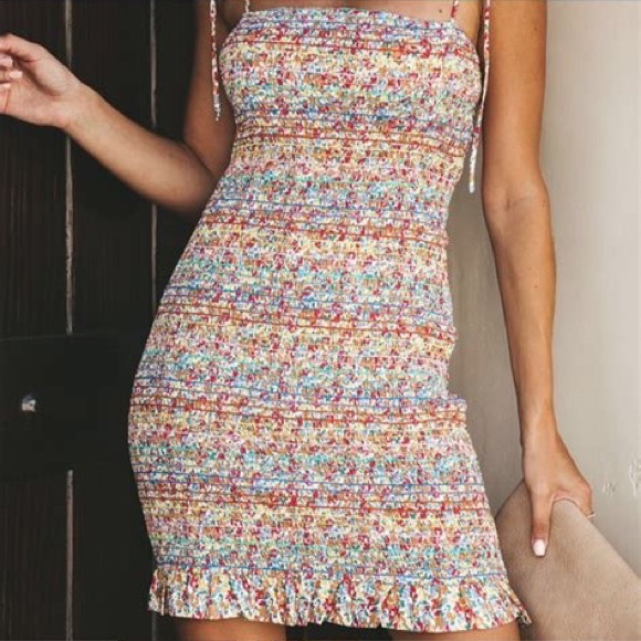 NWT Storia multicolored mini dress size large - Picture 3 of 5